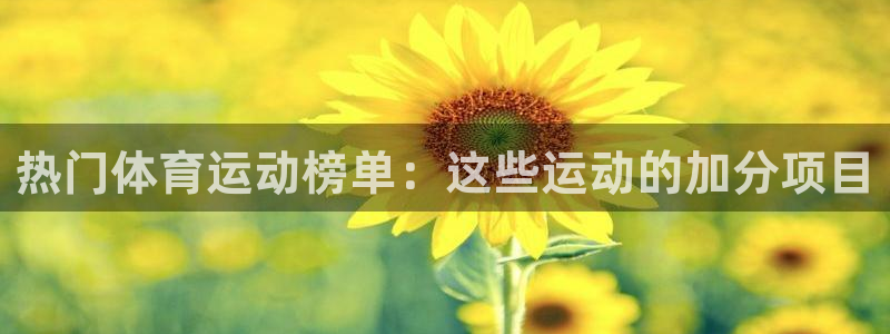 球王会体育：热门体育运动榜单：这些运动的加分项目