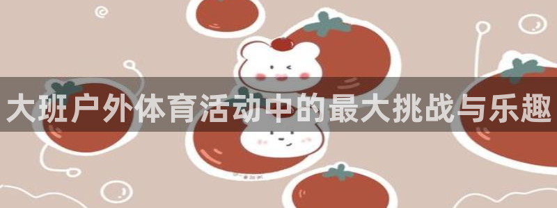 球王会体育：大班户外体育活动中的最大挑战与乐趣