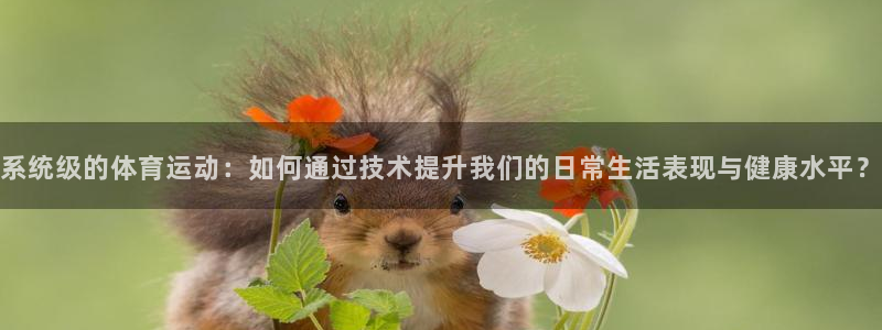 球王会体育：系统级的体育运动：如何通过技术提升我们的日常生活表现与健康水平？